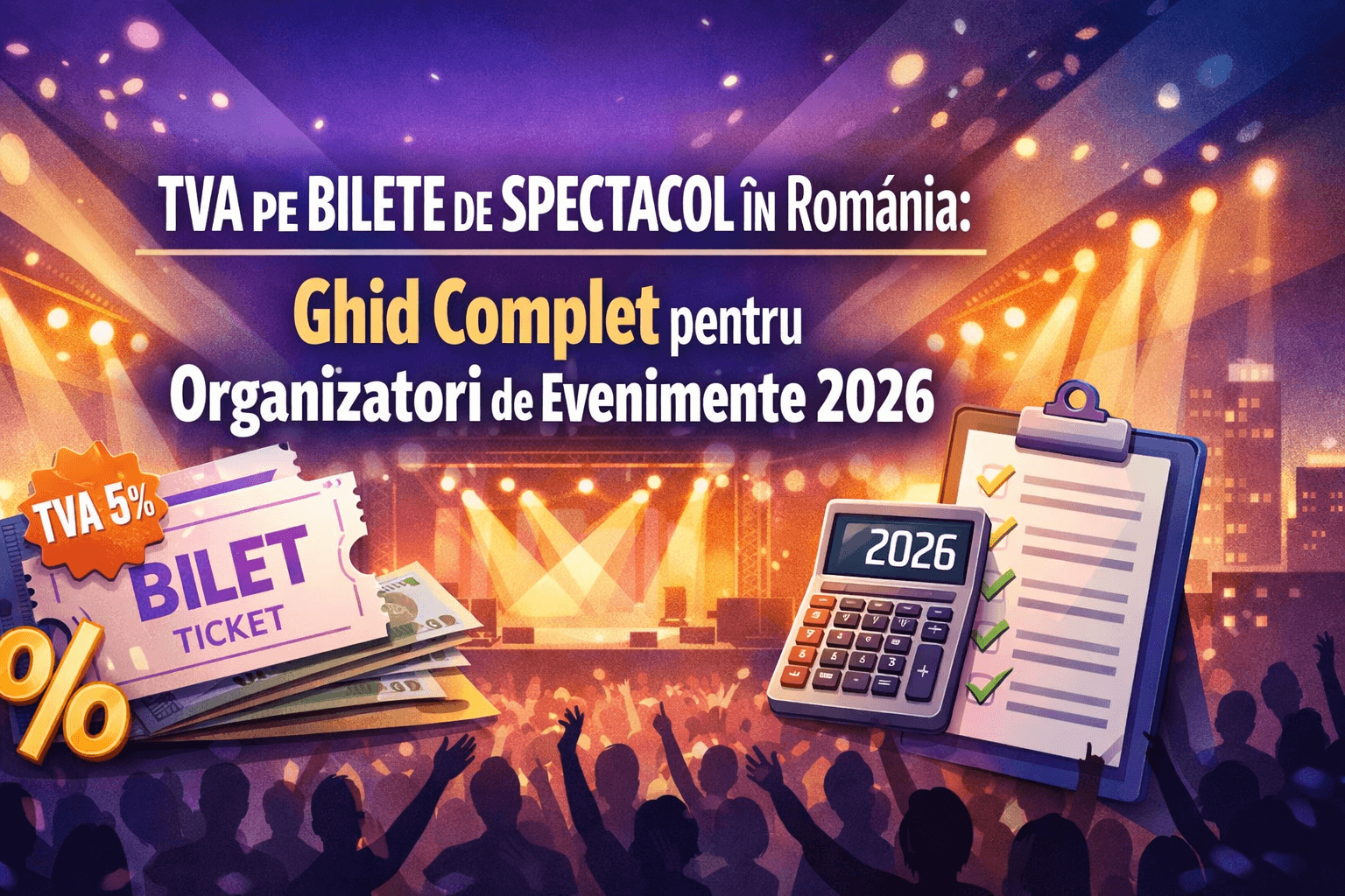 TVA Bilete Spectacole 2026: Ghid Complet Organizatori